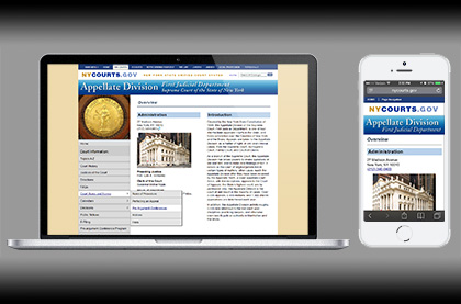 NYCourts.gov UI